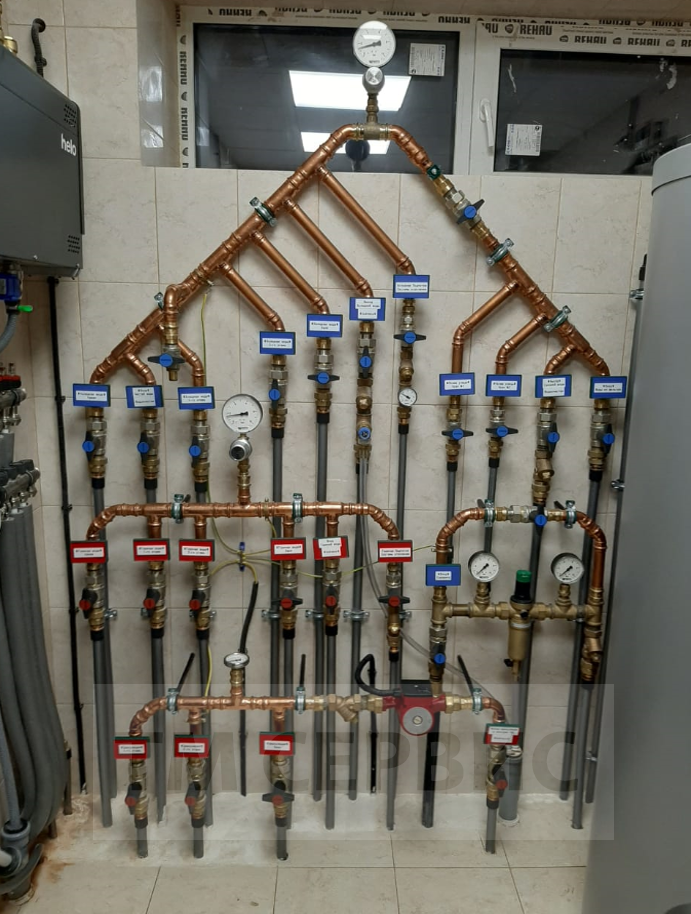 Опрессовка труб и монтаж пресс-системы для систем отопления